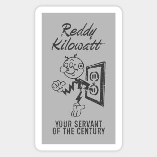 Reddy Kilowatt - Vintage Retrocolor Black Magnet